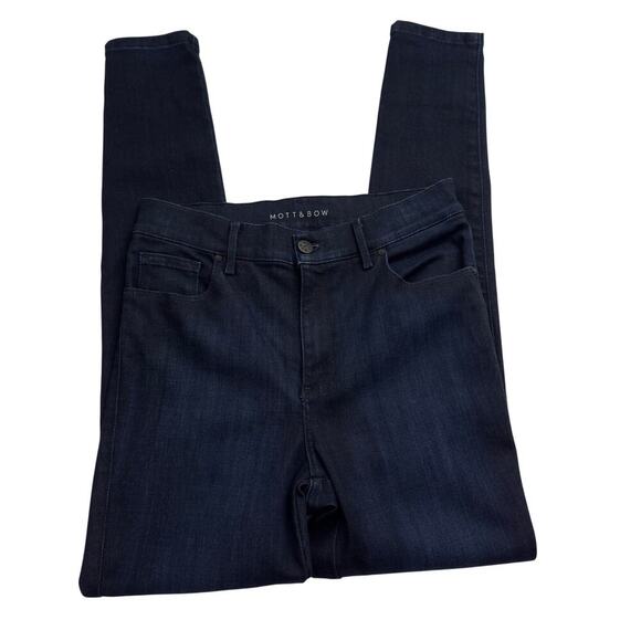 Mott & Bow High-Rise Skinny Dark Wash Stretch Comfy Jeans Women's Size 29 - Picture 2 of 8